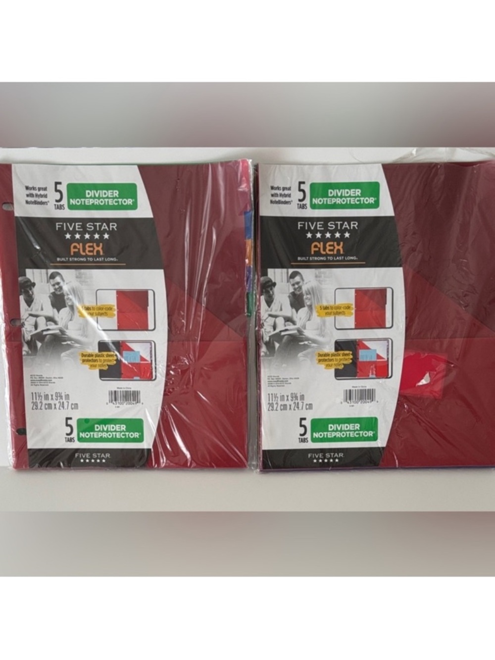 Five Star Flex 5 Tabs Divider Noteprotector Bundle of 2